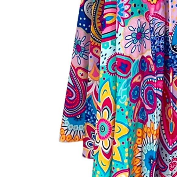 Paisley Halter Neck Pleated Midi Dress, NWOT - Picture 5 of 6